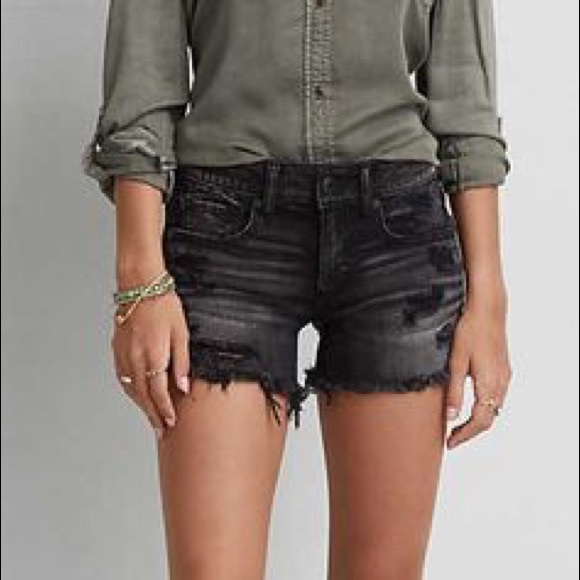 distressed denim shorts american eagle